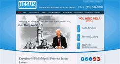 Desktop Screenshot of heslinlawfirm.com